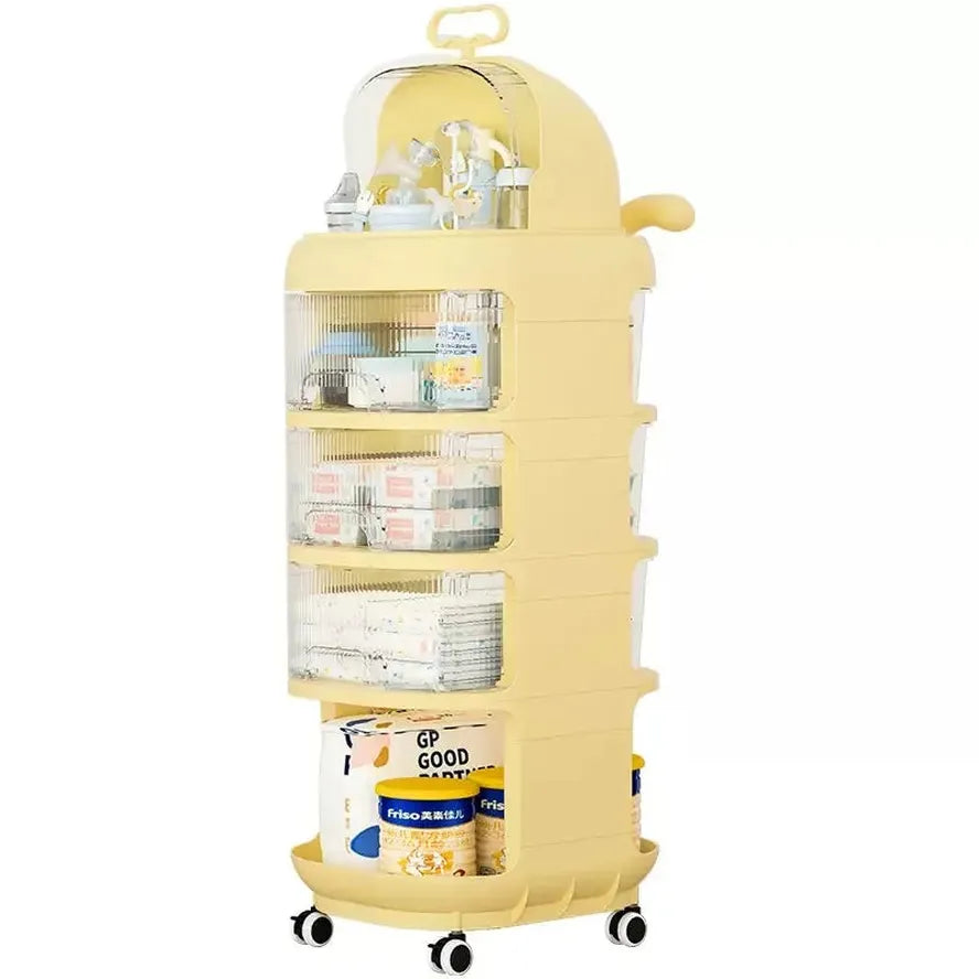 JMT-006794 Multi-Layer Plastic Baby Product Drawer with Locks for Safe Storage