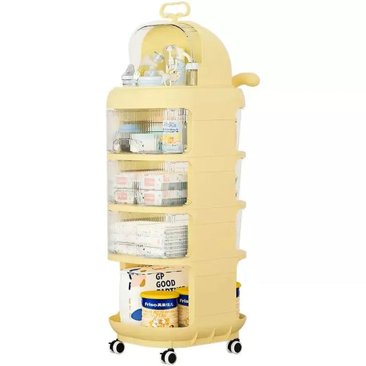 JMT-006794 Multi-Layer Plastic Baby Product Drawer with Locks for Safe Storage