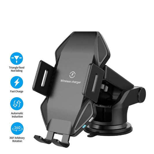 JMT-006858 Touch-Sensitive Wireless Car Charger T3 with Type-C Interface and Suction Cup Mount