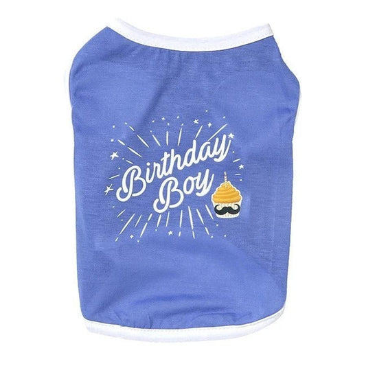 JMT-006922 Light Blue Cotton Casual Vest for Dogs – Sizes XS to XL