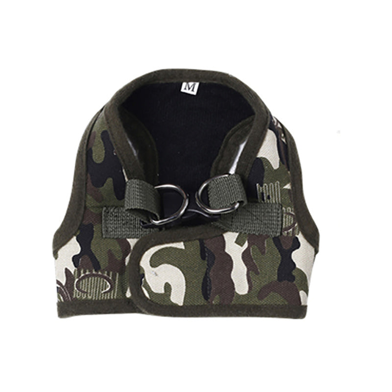 JMT-007178 Leopard Print & Camouflage Heart Chest Strap - Durable Sandwich Mesh & Cotton Canvas