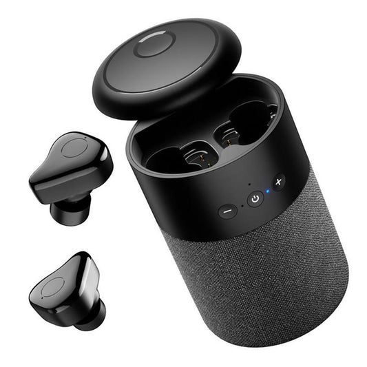 JMT-007178 Portable Bluetooth Speaker Headset with Built-in Lithium Battery and 6-Hour Playtime, Dual Speakers, 32GB Expandable Storage, Black or White Options