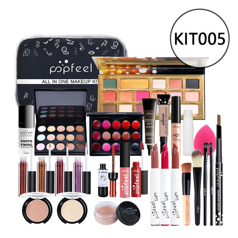 JMT-007434 Beginner-Friendly Makeup Cosmetics Set with Concealer, Eyeliner, and Eyebrow Pencil - 8+ Natural Color Options