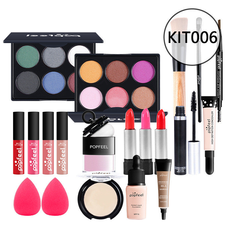 JMT-007434 Beginner-Friendly Makeup Cosmetics Set with Concealer, Eyeliner, and Eyebrow Pencil - 8+ Natural Color Options