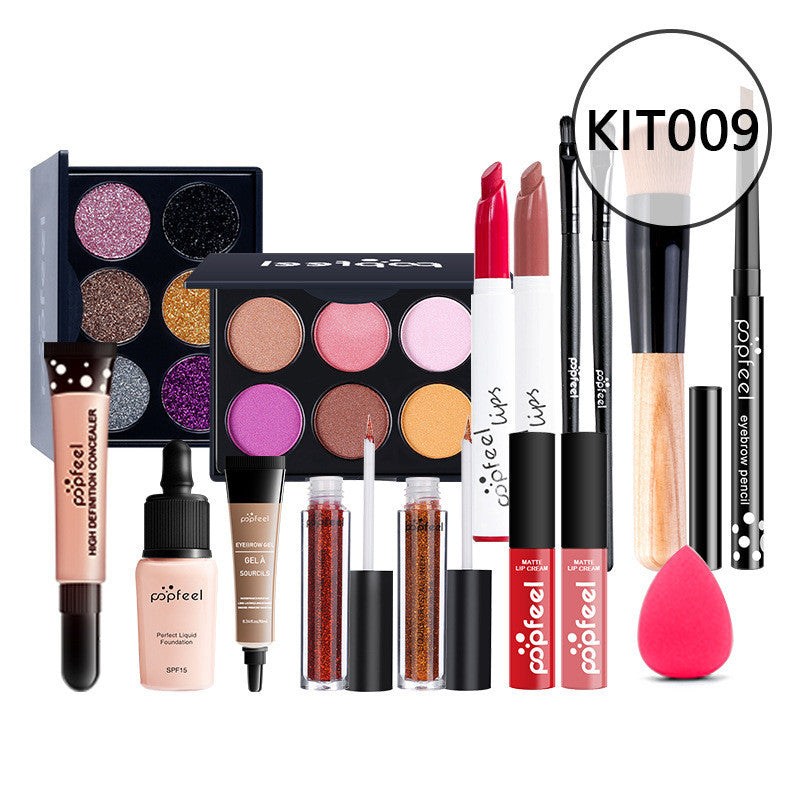 JMT-007434 Beginner-Friendly Makeup Cosmetics Set with Concealer, Eyeliner, and Eyebrow Pencil - 8+ Natural Color Options