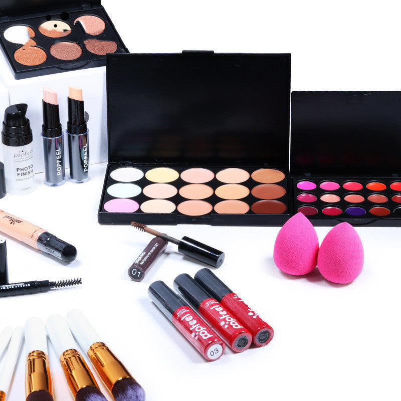 JMT-007434 Beginner-Friendly Makeup Cosmetics Set with Concealer, Eyeliner, and Eyebrow Pencil - 8+ Natural Color Options