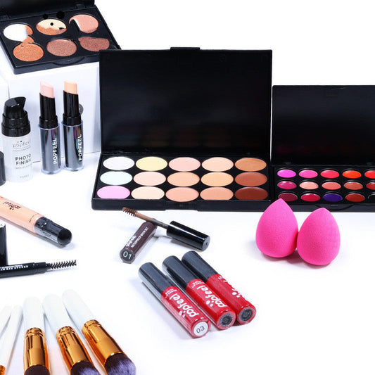 JMT-007434 Beginner-Friendly Makeup Cosmetics Set with Concealer, Eyeliner, and Eyebrow Pencil - 8+ Natural Color Options