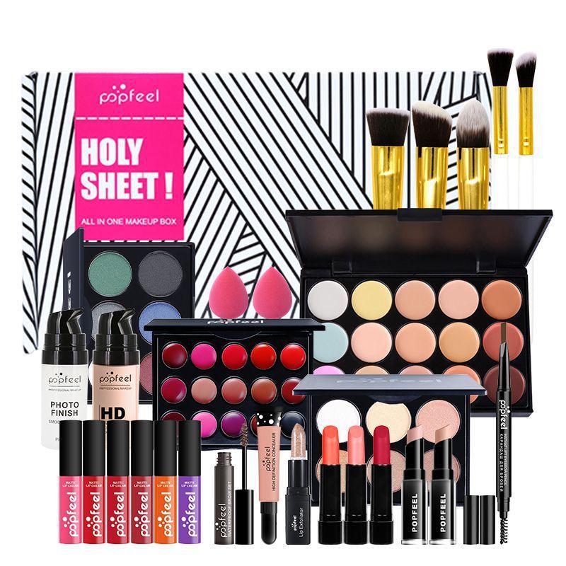 JMT-007434 Beginner-Friendly Makeup Cosmetics Set with Concealer, Eyeliner, and Eyebrow Pencil - 8+ Natural Color Options