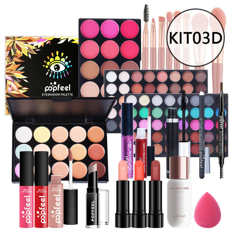 JMT-007434 Beginner-Friendly Makeup Cosmetics Set with Concealer, Eyeliner, and Eyebrow Pencil - 8+ Natural Color Options