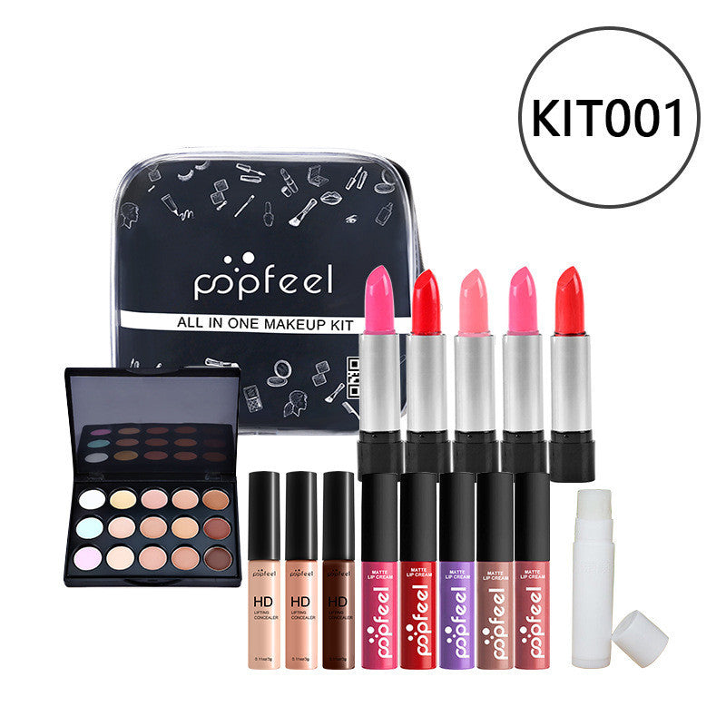 JMT-007434 Beginner-Friendly Makeup Cosmetics Set with Concealer, Eyeliner, and Eyebrow Pencil - 8+ Natural Color Options