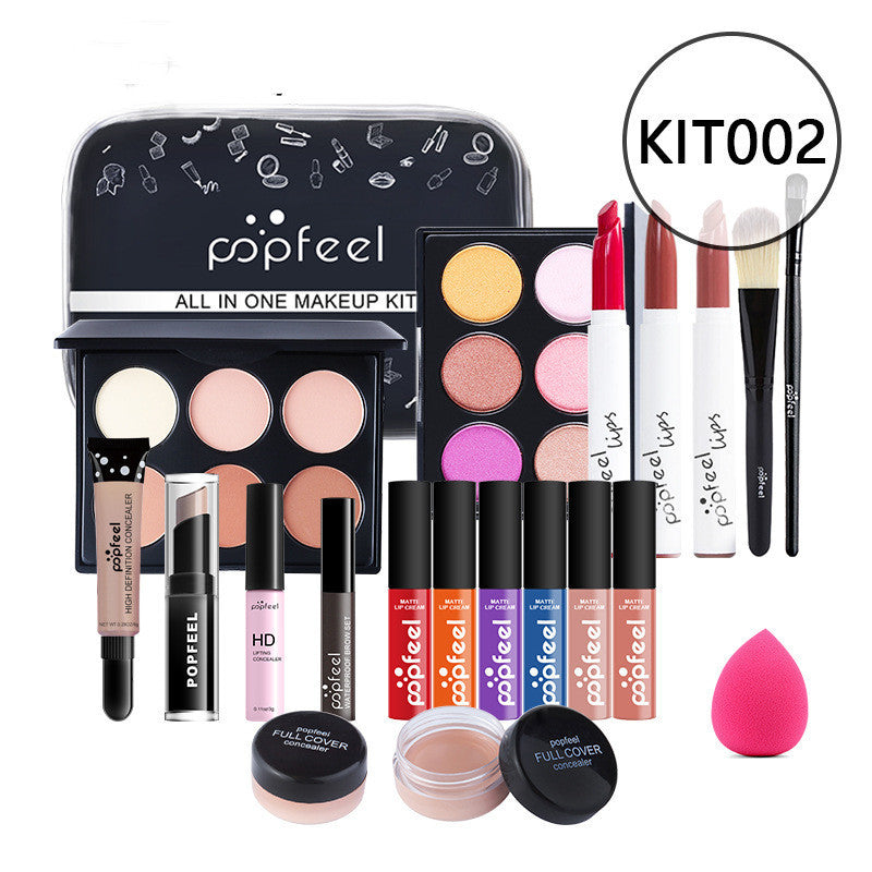 JMT-007434 Beginner-Friendly Makeup Cosmetics Set with Concealer, Eyeliner, and Eyebrow Pencil - 8+ Natural Color Options