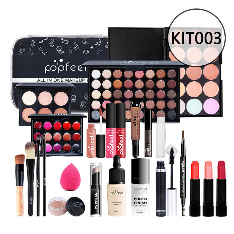 JMT-007434 Beginner-Friendly Makeup Cosmetics Set with Concealer, Eyeliner, and Eyebrow Pencil - 8+ Natural Color Options