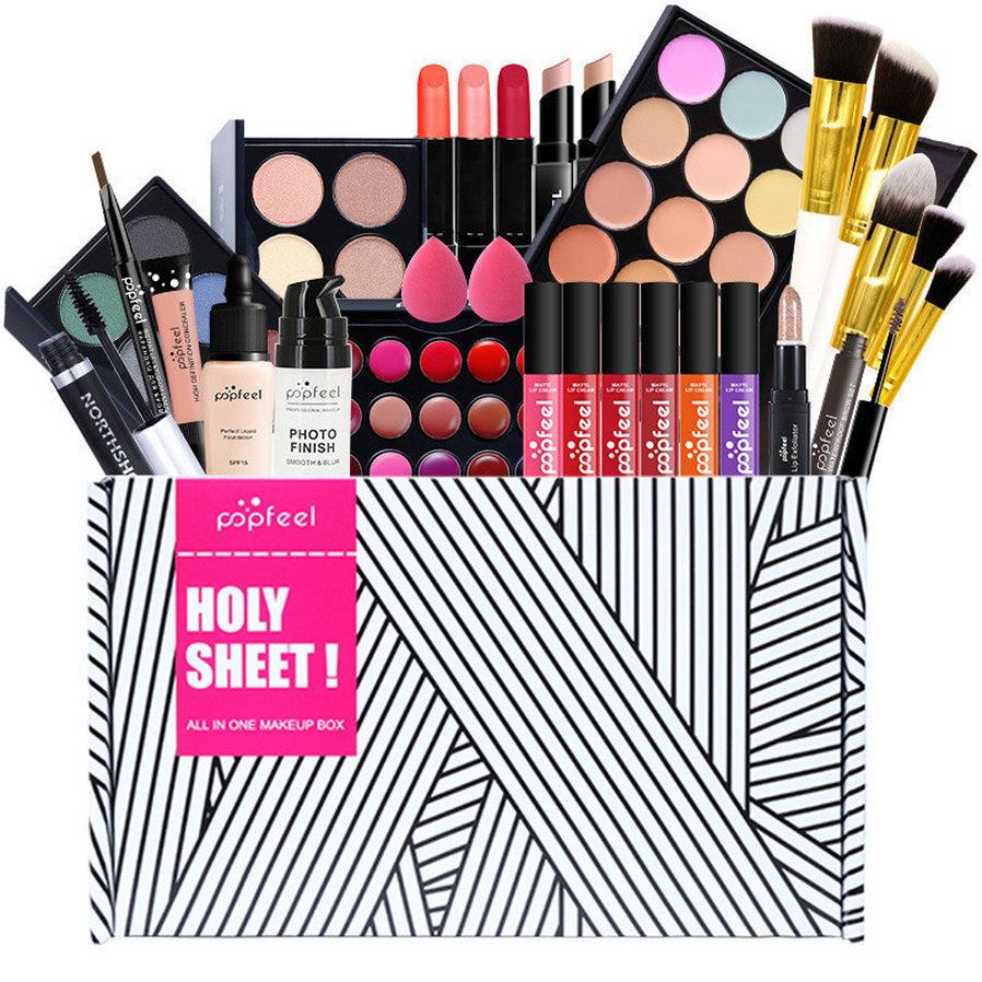 JMT-007434 Beginner-Friendly Makeup Cosmetics Set with Concealer, Eyeliner, and Eyebrow Pencil - 8+ Natural Color Options