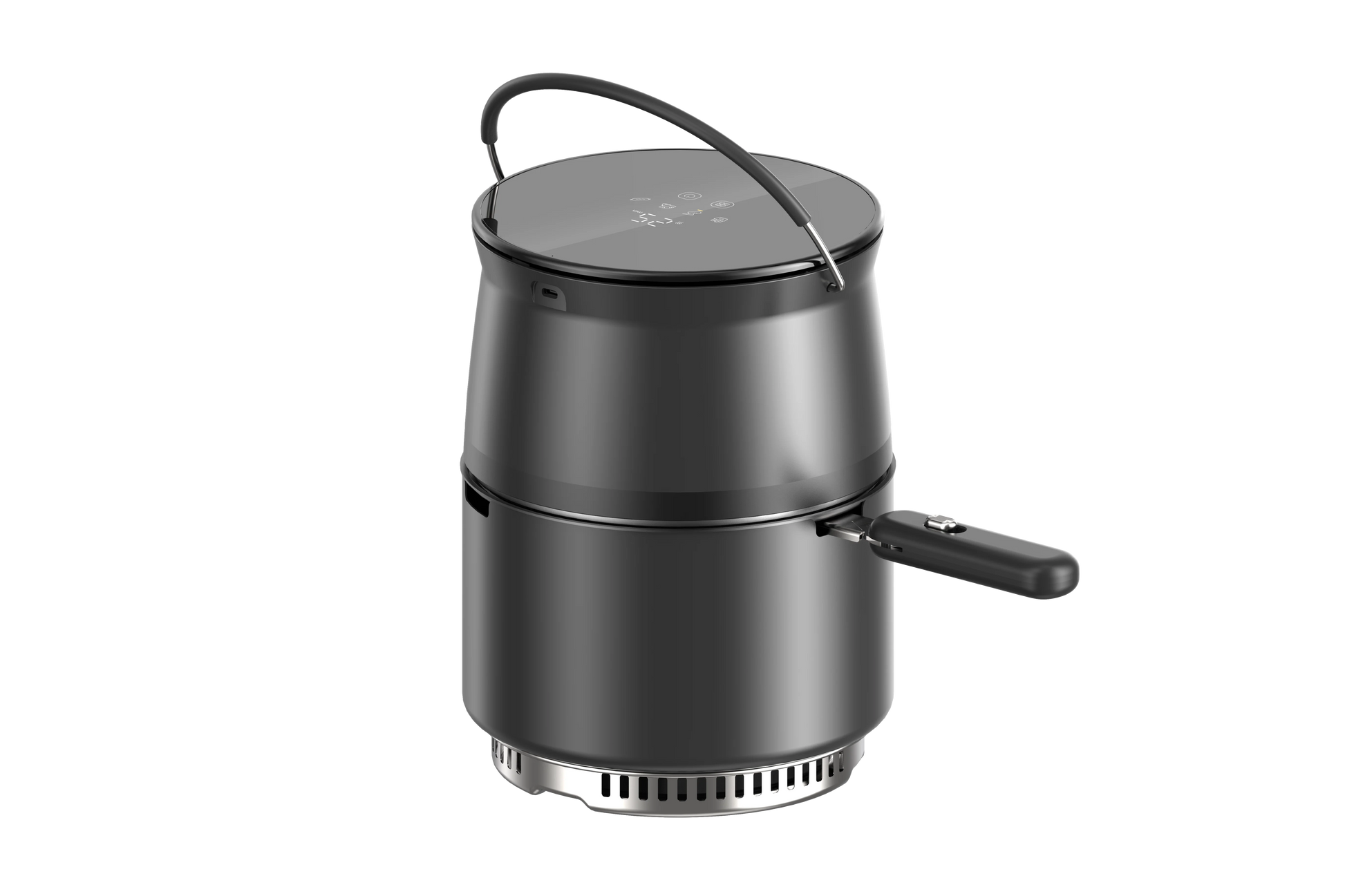 JMT-007754 Portable Lightweight Oil-Free Charcoal Air Fryer for Outdoor Camping
