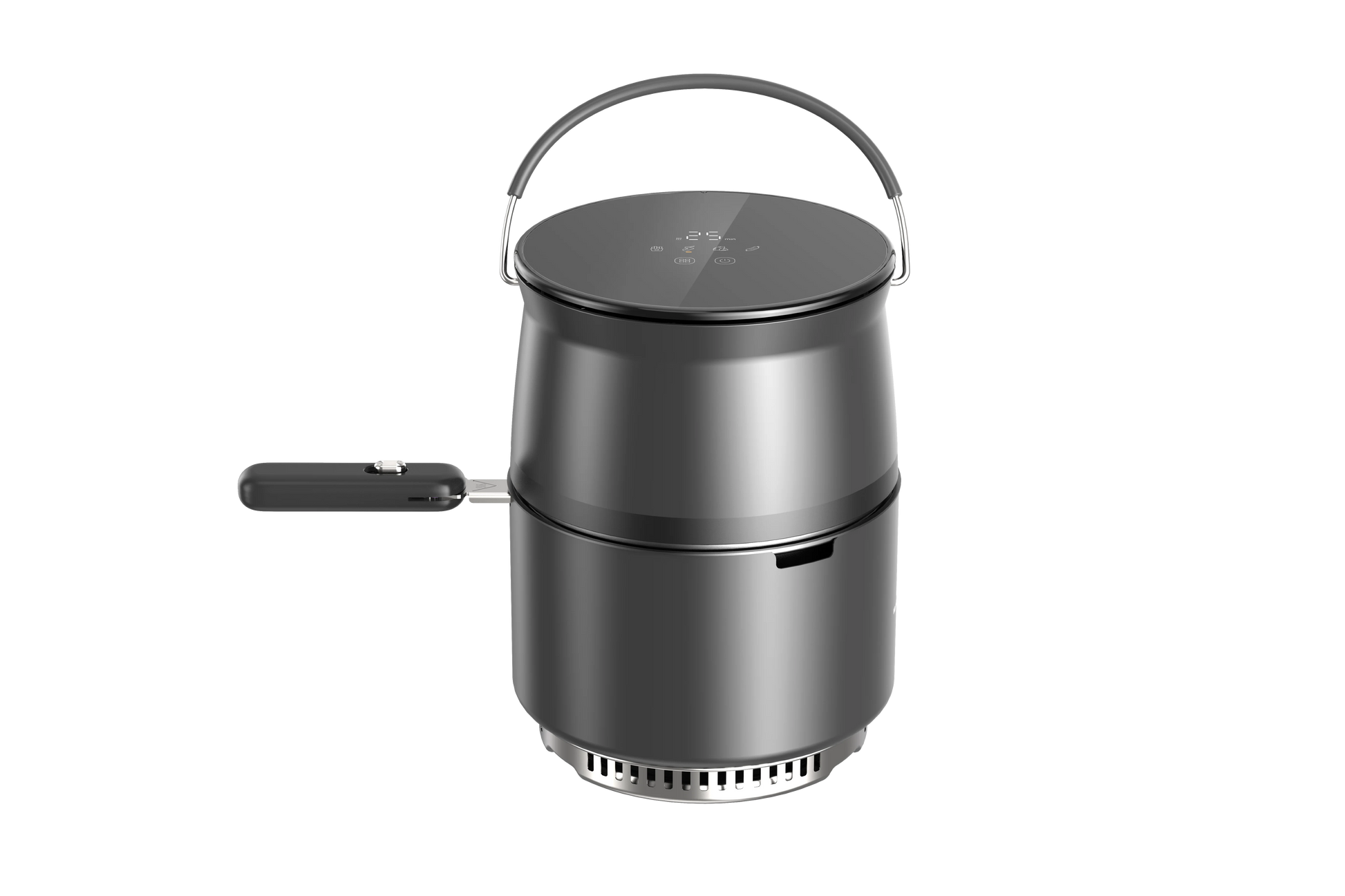 JMT-007754 Portable Lightweight Oil-Free Charcoal Air Fryer for Outdoor Camping