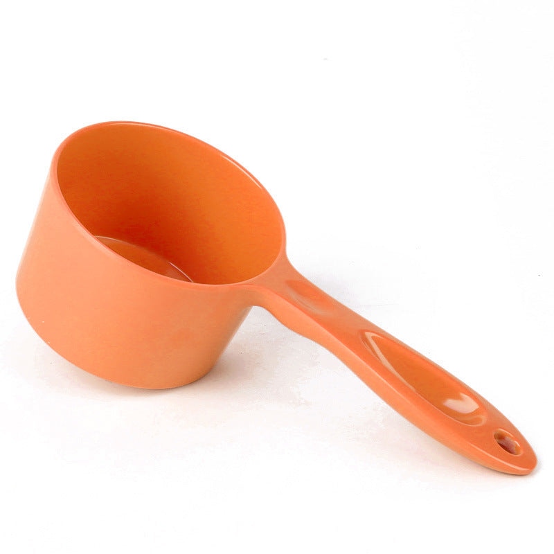 JMT-007818 Ergonomic Pet Food Scoop for Dogs, Cats, Birds, and Rabbits - 1/2 Cup Capacity, Dishwasher Safe, Durable Melamine Design