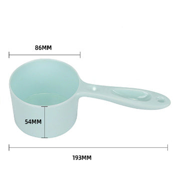JMT-007818 Ergonomic Pet Food Scoop for Dogs, Cats, Birds, and Rabbits - 1/2 Cup Capacity, Dishwasher Safe, Durable Melamine Design