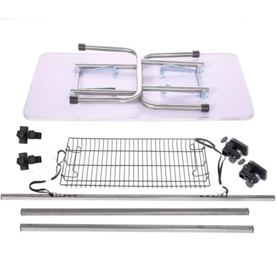 JMT-008074 36 Inch Folding Dog Grooming Table with Adjustable Arm and Non-Slip Rubber Surface