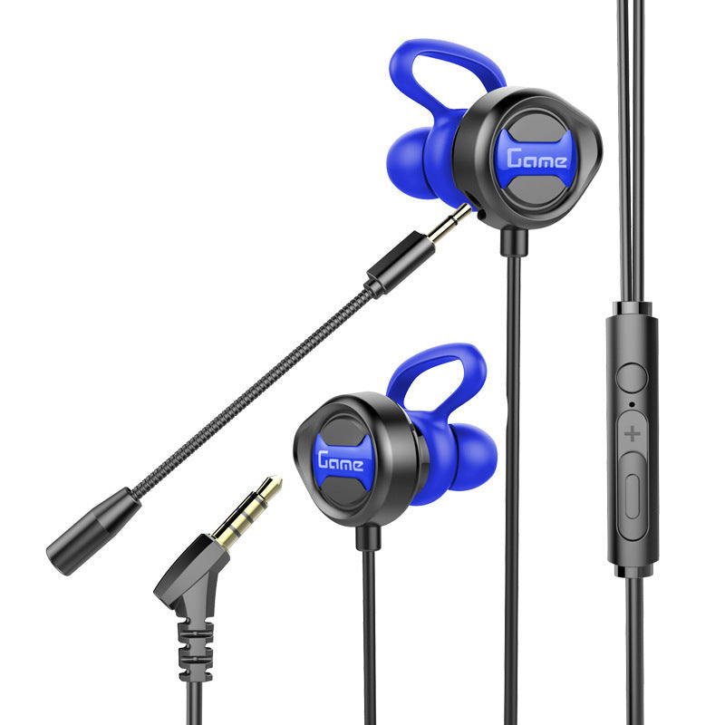 JMT-008138 Gaming Earbud Headset with Microphone for Mobile Devices - Wired, 3.5mm Plug, ABS Material, 1.2m Cable Length