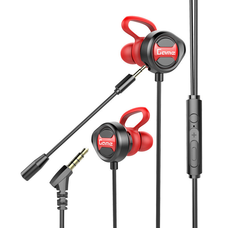 JMT-008138 Gaming Earbud Headset with Microphone for Mobile Devices - Wired, 3.5mm Plug, ABS Material, 1.2m Cable Length