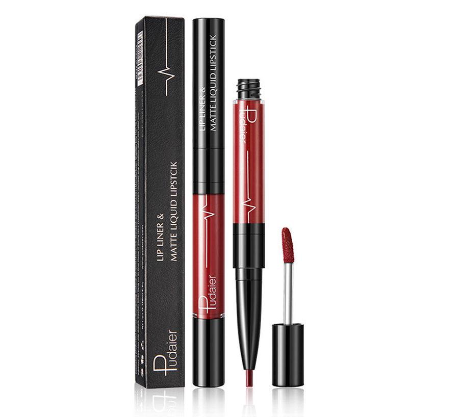 JMT-008266 2 in 1 Matte Lip Gloss and Lip Liner – Highly Pigmented Velvet Finish, Long Lasting Color, Easy Application