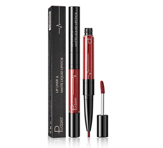 JMT-008266 2 in 1 Matte Lip Gloss and Lip Liner – Highly Pigmented Velvet Finish, Long Lasting Color, Easy Application