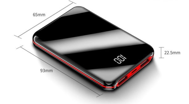 JMT-008330 Mini LCD Display Power Bank with Quick Charging - 10000mAh Capacity