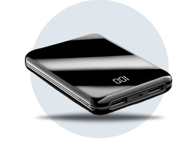 JMT-008330 Mini LCD Display Power Bank with Quick Charging - 10000mAh Capacity