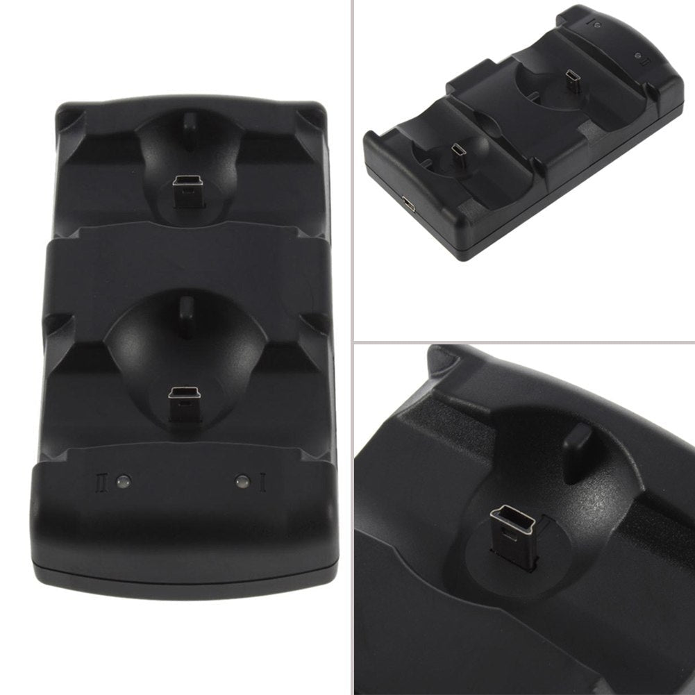 JMT-008458 USB Dual Charging Dock for PlayStation 3 Controllers and Move Navigation - Charges Two Devices Simultaneously