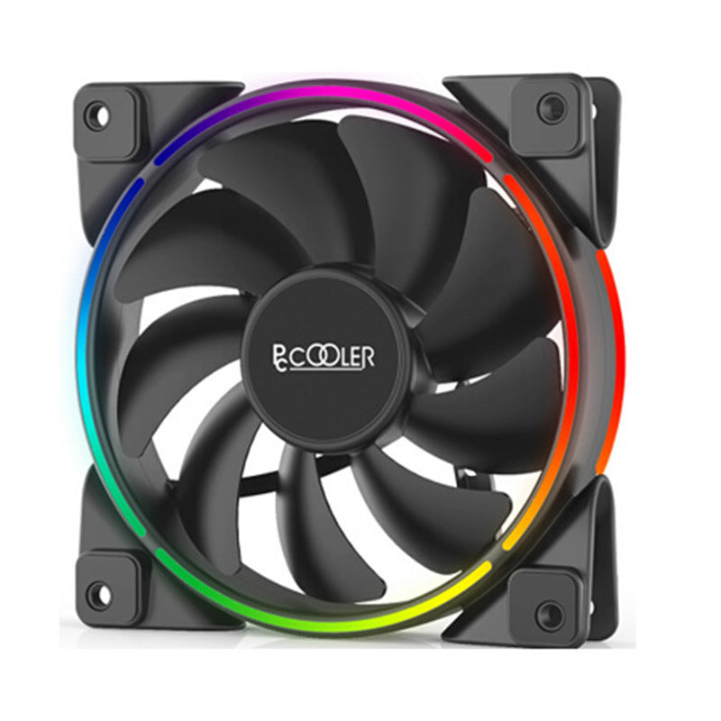 JMT-008778 RGB Chassis Fan Kit with Hydraulic Bearings - 120mm, Max 31.4 dBA Noise Level, Air Volume 54.51 CFM, Speed 1000-1800 RPM