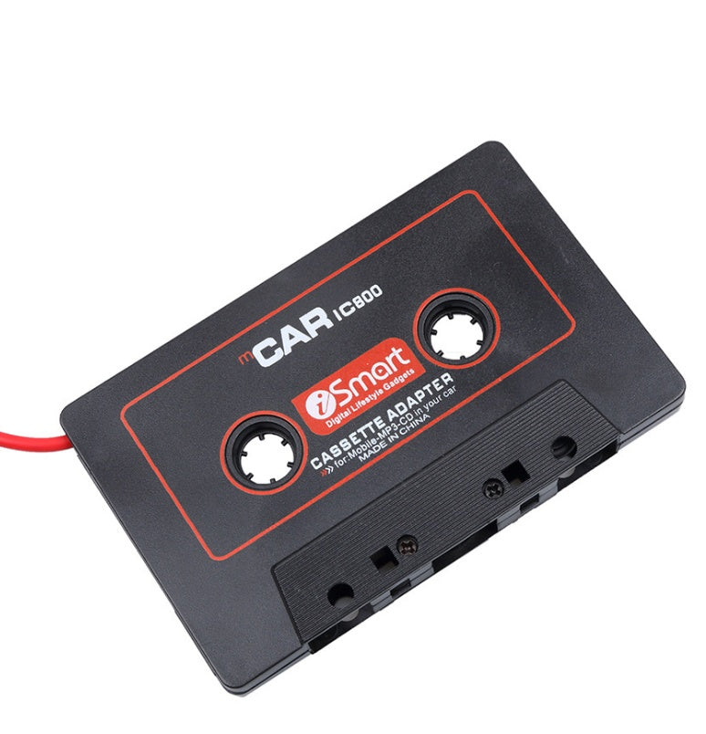 JMT-009162 Compact Black Audio Cassette Adapter for MP3 Players and Car Stereo Systems