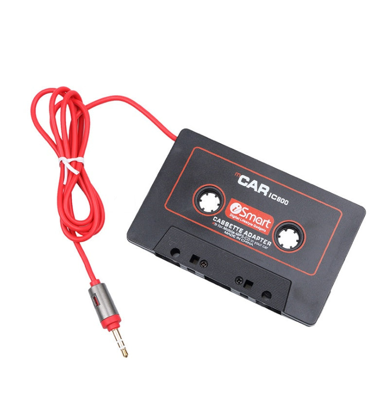 JMT-009162 Compact Black Audio Cassette Adapter for MP3 Players and Car Stereo Systems