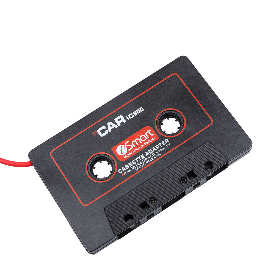 JMT-009162 Compact Black Audio Cassette Adapter for MP3 Players and Car Stereo Systems