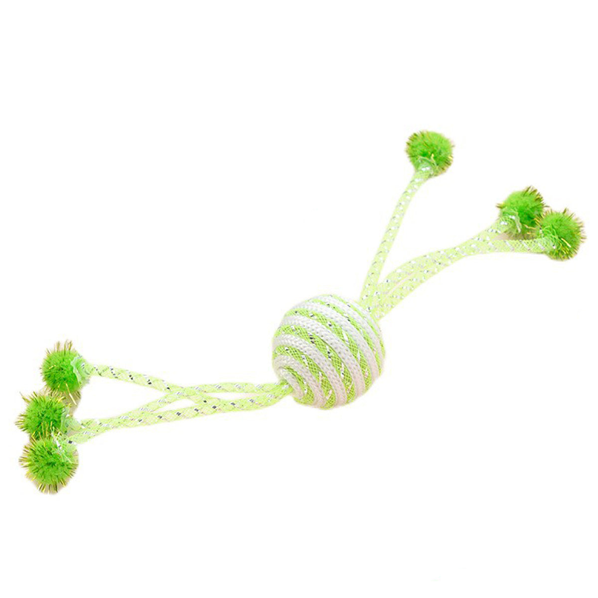 JMT-010122 Interactive Cat Toy Set with Bite-Resistant Wool Ball and Sticks for Engaging Playtime