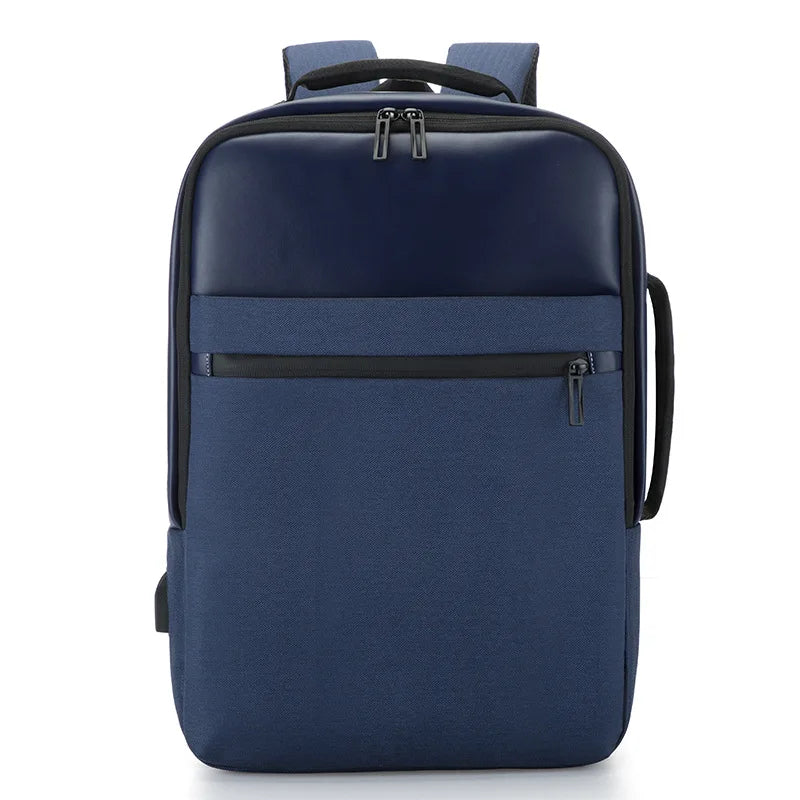 JMT-010314 USB Charging Nylon Laptop Backpack for Students, Multi-Compartment Computer Rucksack