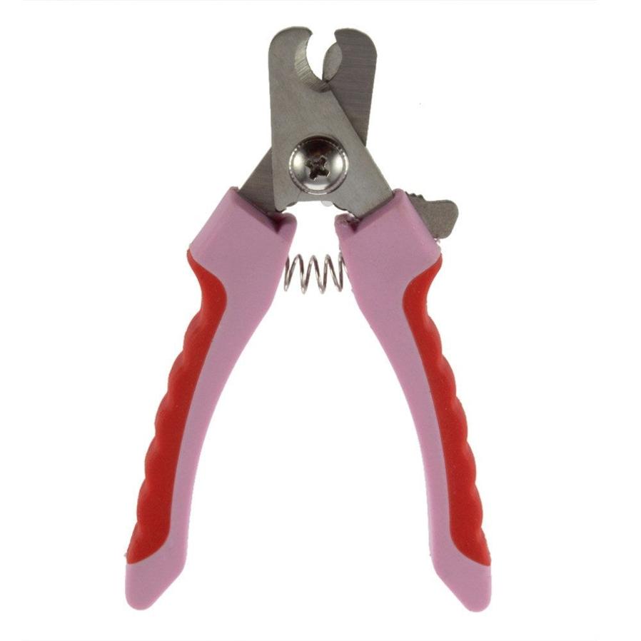 JMT-010378 Pet Nail Clippers Scissors for Dogs and Cats - Stainless Steel, 125mm, Pink