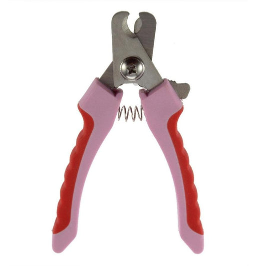 JMT-010378 Pet Nail Clippers Scissors for Dogs and Cats - Stainless Steel, 125mm, Pink