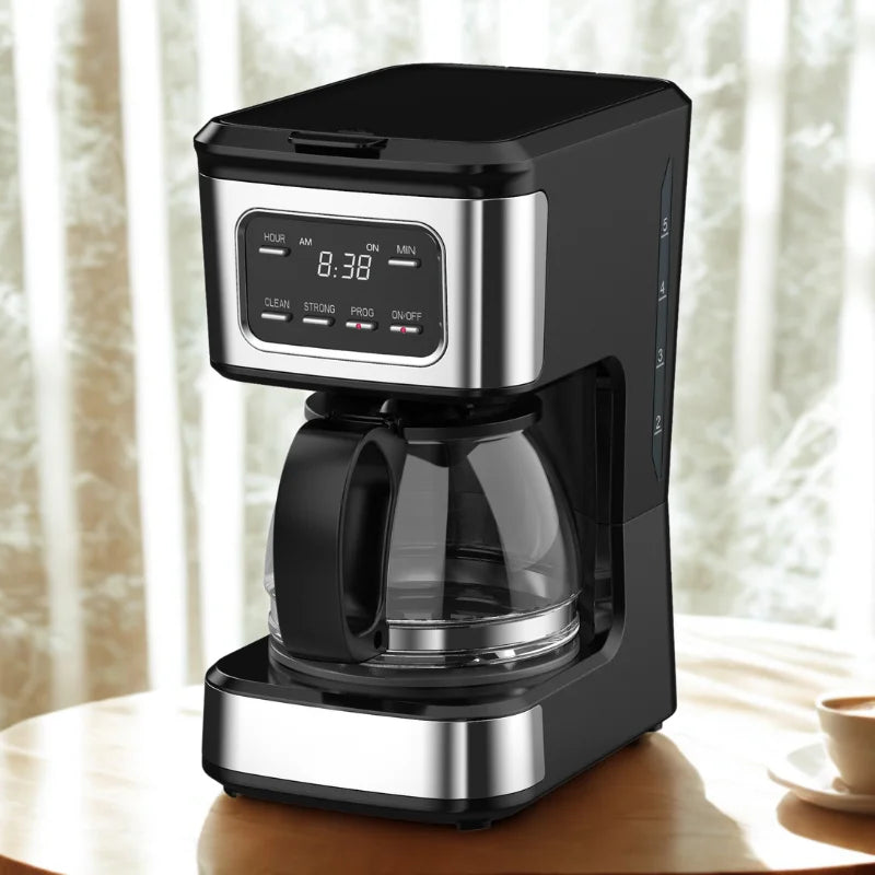 JMT-010570 6-Cup Coffee Maker with Non-Stick Warmer Plate and Clear Water Level Indicator