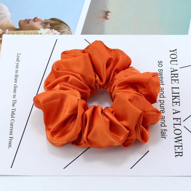JMT-010826 Satin Cloth Circle Headdress in Bright Colors for Fashion Styling