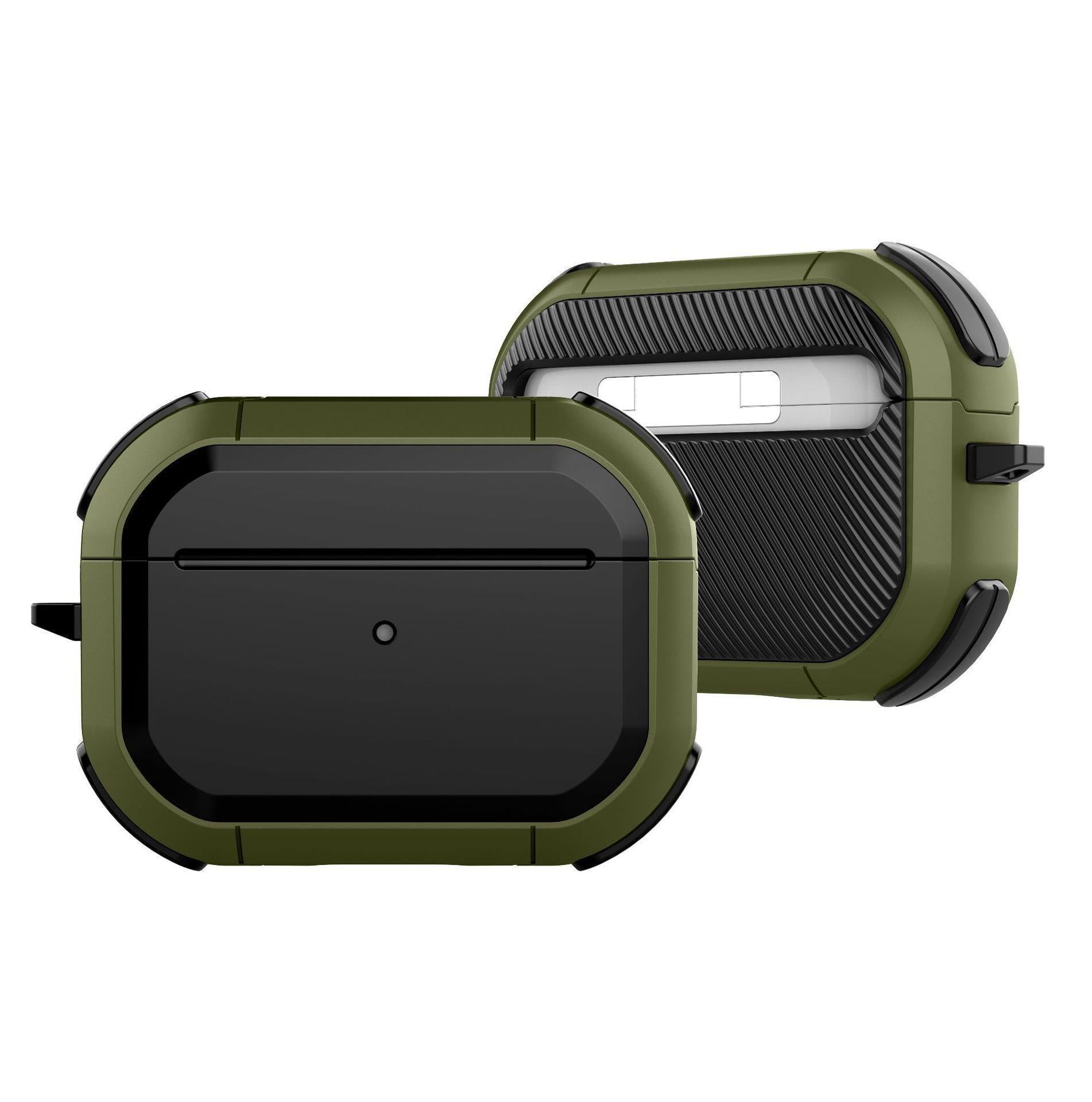 JMT-010954 AirPods Pro Flip Style Protective Sleeve - Camouflage Design, TPU and Plastic Material