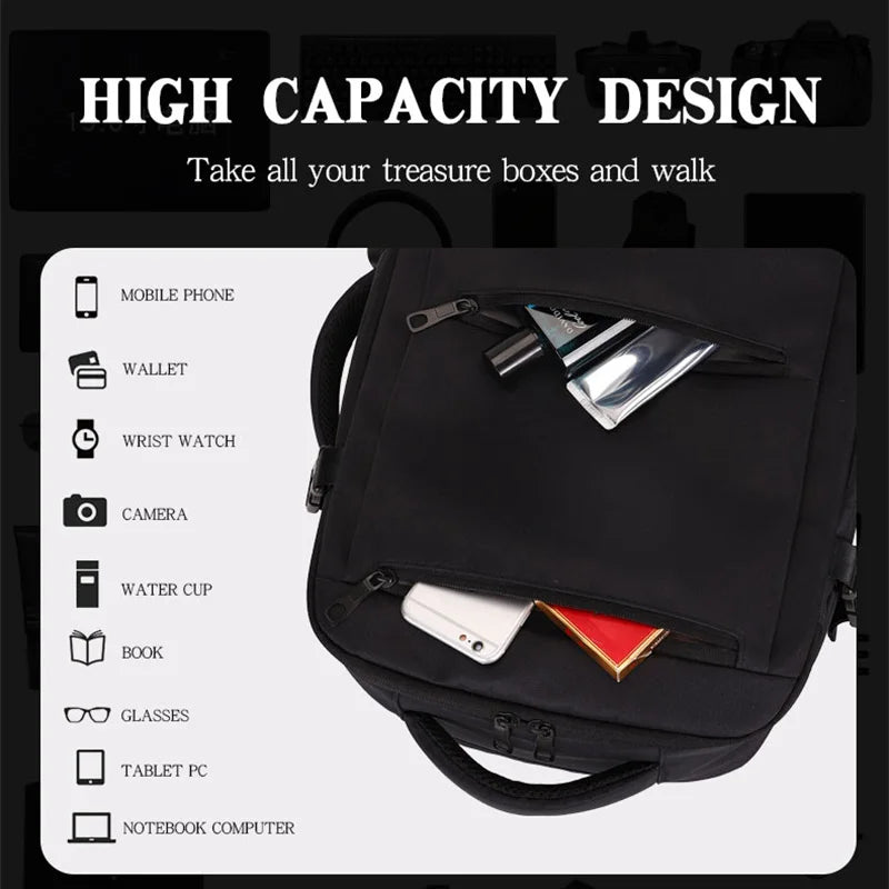 JMT-011466 Custom Large Capacity Laptop Backpack for Casual and Business Use - Unisex, Suitable for Students