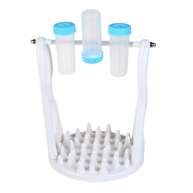 JMT-011466 Interactive Pet Feeding Bowl - Slow Feeder with Silica Gel Base and Fun Food Dispensing Design in Blue, Yellow, and Pink