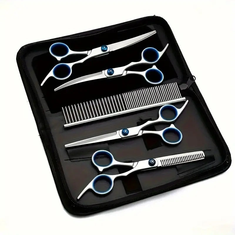 JMT-011530 Portable Metal Pet Grooming Scissors Set for Dogs