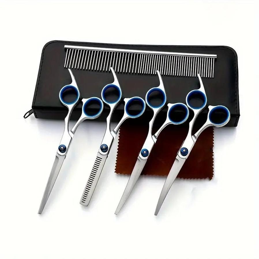 JMT-011530 Portable Metal Pet Grooming Scissors Set for Dogs