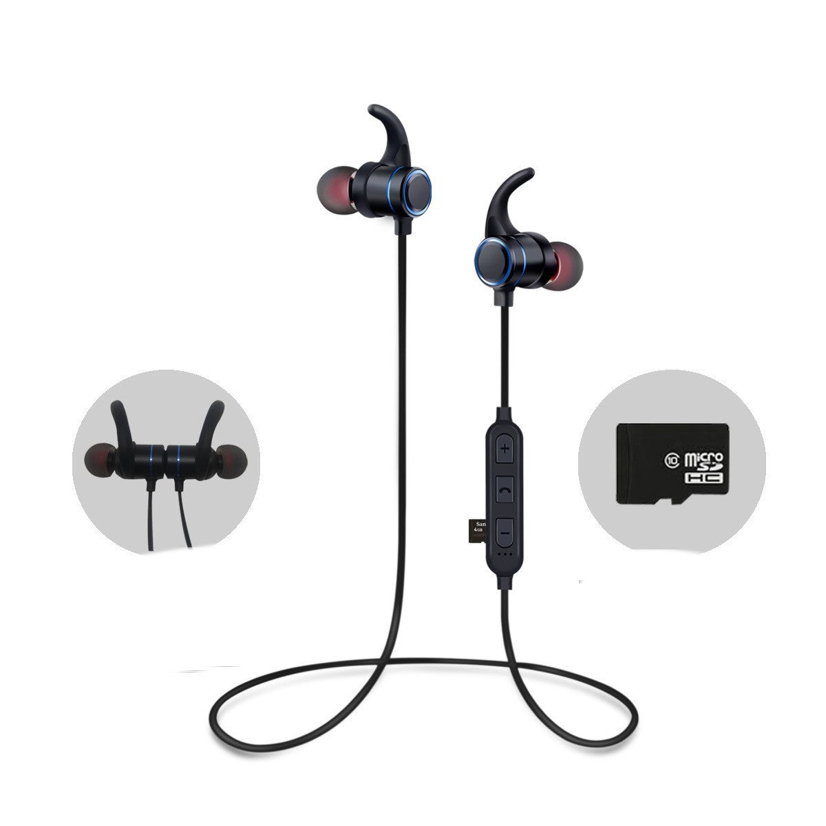 JMT-012426 Wireless Bluetooth Headset with Magnetic Design for Running and Music Playback