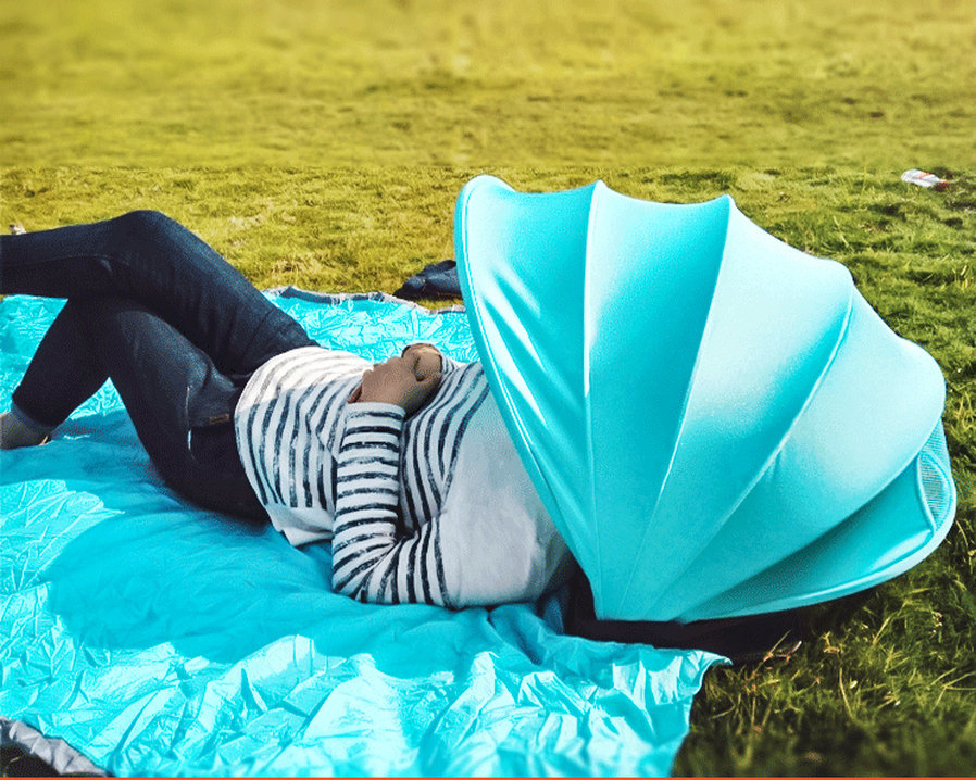 JMT-012490 Sunproof Outdoor Beach Umbrella with Adjustable Tilt and Portable Design