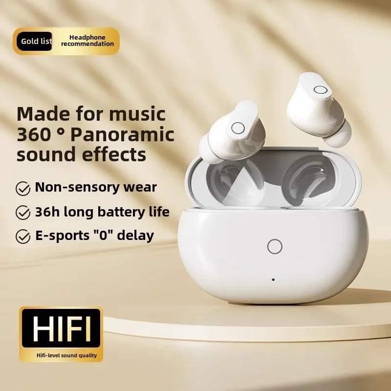 JMT-012618 Wireless In-Ear Earphones with LED Battery Indicator and Noise Cancellation, Compatible with iOS and Android