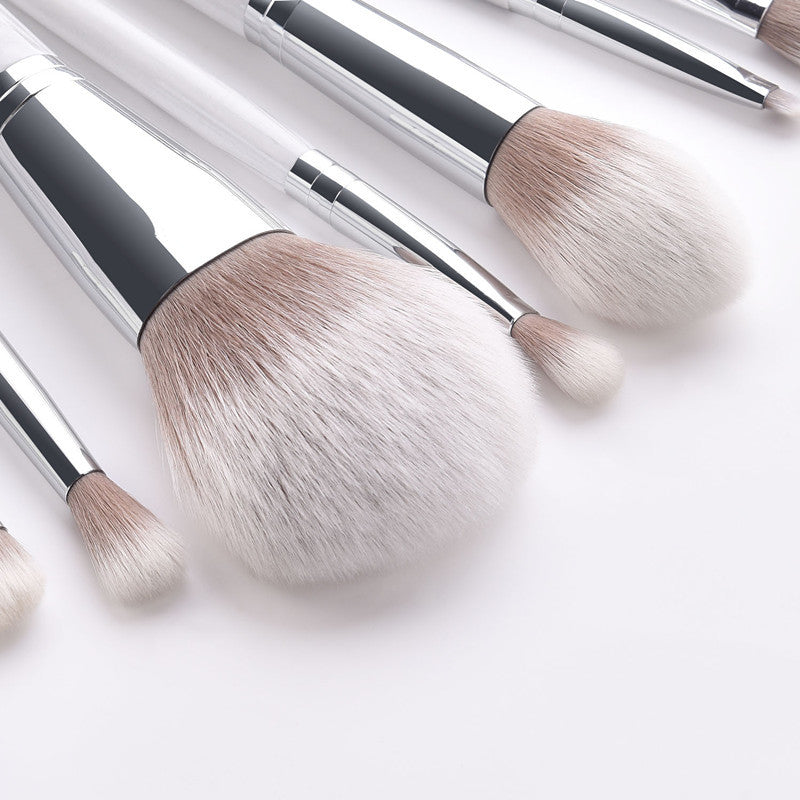 JMT-012874 Professional 11-Piece Makeup Brush Set with Synthetic Hair and Wooden Handle