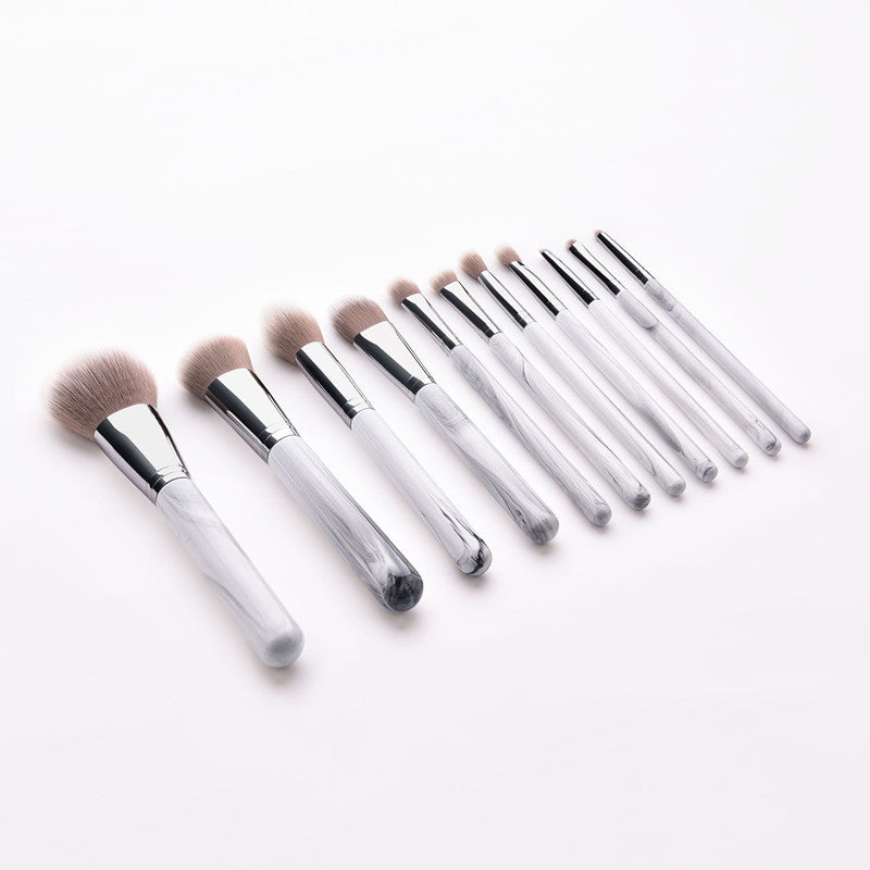 JMT-012874 Professional 11-Piece Makeup Brush Set with Synthetic Hair and Wooden Handle