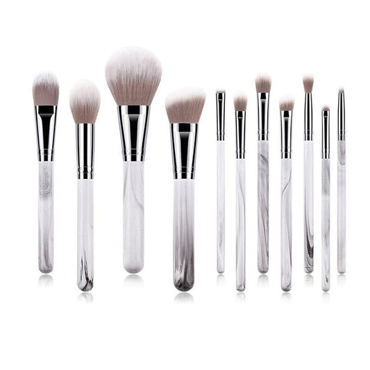 JMT-012874 Professional 11-Piece Makeup Brush Set with Synthetic Hair and Wooden Handle